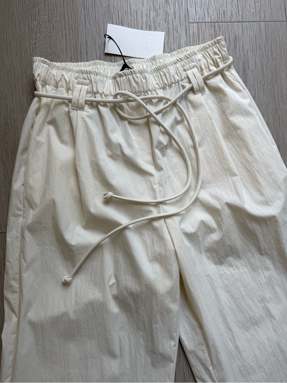 Zara ZW Collection Poplin Pants NWT